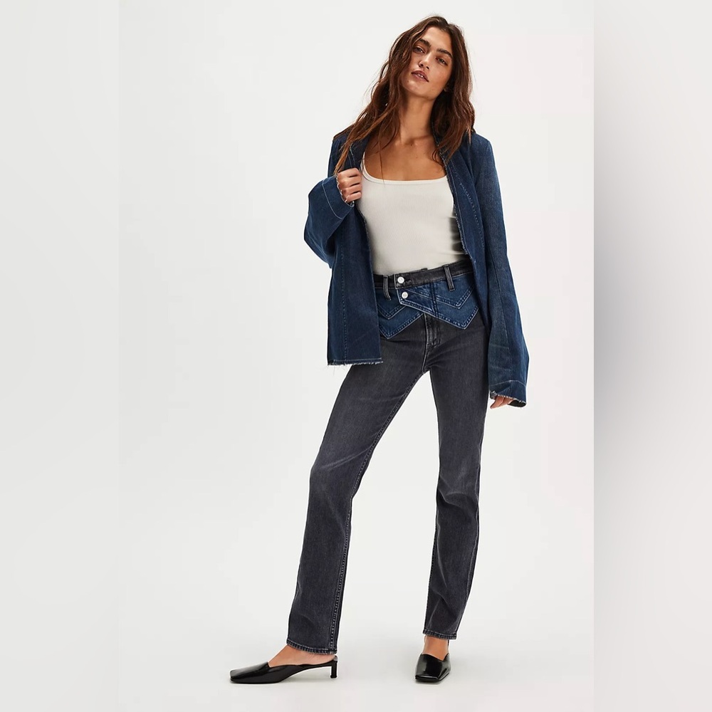 MOTHER Dark Blue Women's Jeans